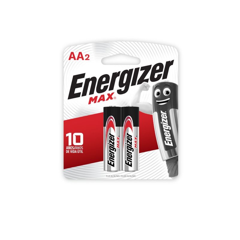 PILA ENERGIZER MAX ALKALINA AA 2 UNIDADES