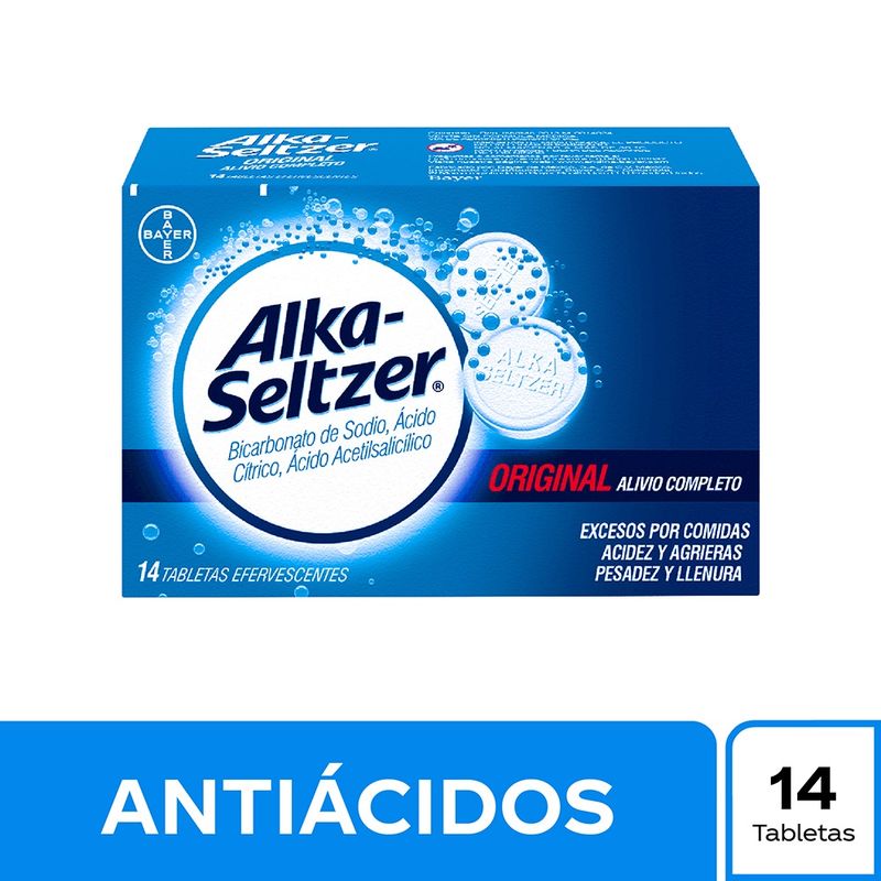 Alka Seltzer Caja Con 74 Tabletas Efervescentes