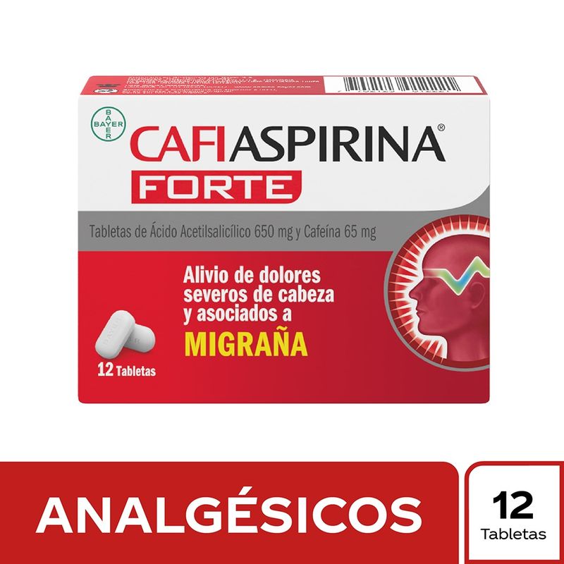 Oferta Cafiaspirina Forte 650 + 65mg X 12 Tabletas
