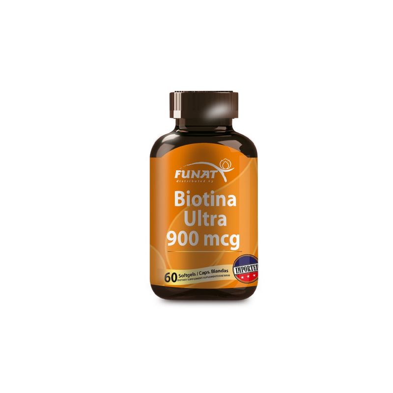 Biotina Ultra 900mcg Funat X 60 Capsulas