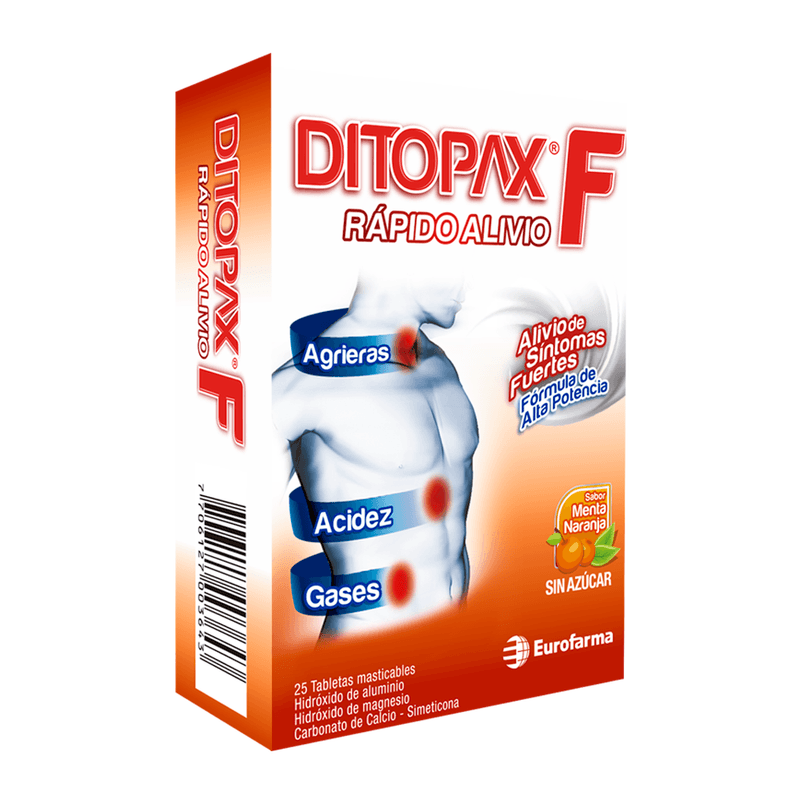 Ditopax Naranja X 25 Tabletas Masticables