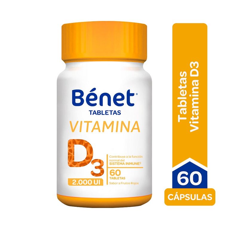 Vitamina D3 Benet 2000 Ui X 60 Tabletas