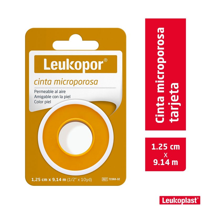 Leukopor Esparadrapo Piel 1.25Cm X 9.14M