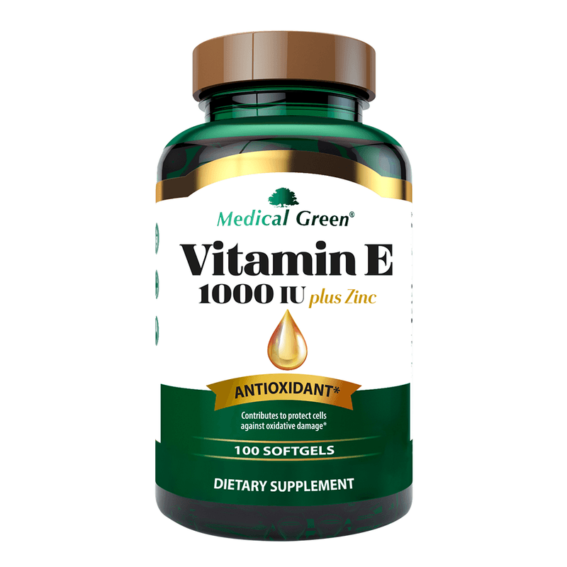 Vitamin E Medical Green 1000 IU X 100 Capsulas