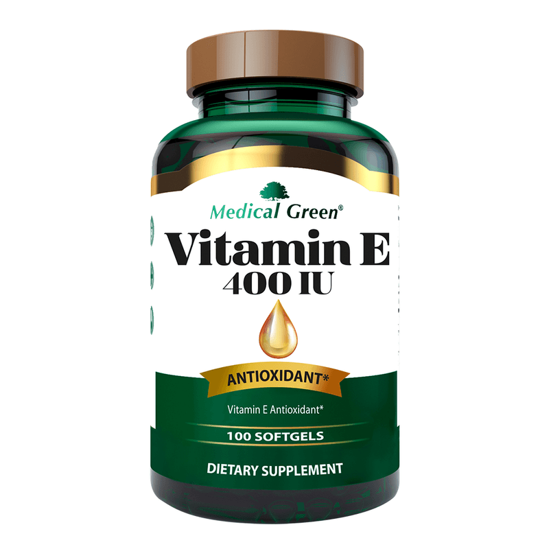 Vitamin E Medical Green 400 IU X 100 Capsulas