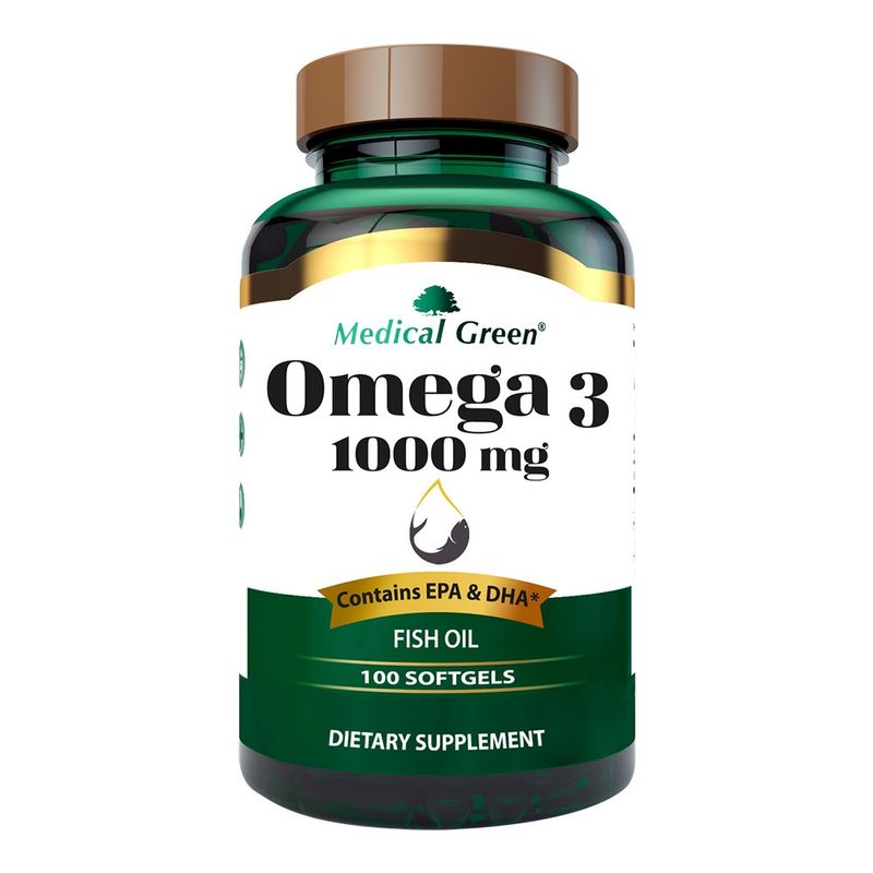 Omega 3 Medical Green 1000mg X 100 Capsulas