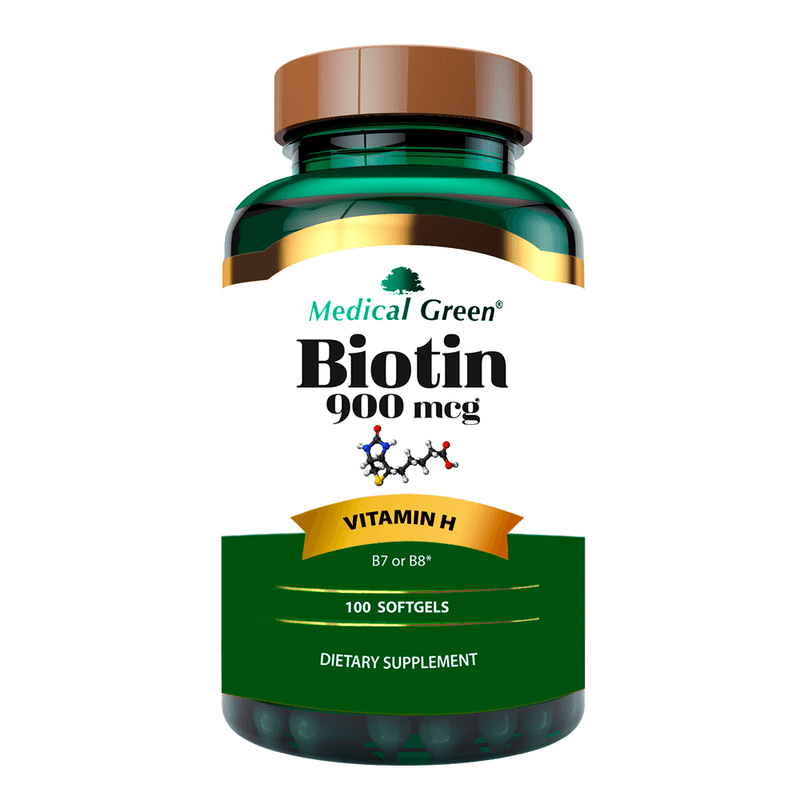 Biotina Medical Green 900mcg X 100 Capsulas