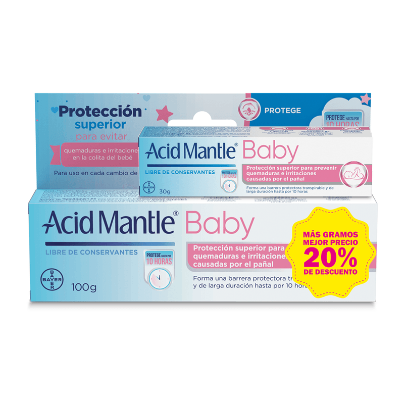 ACID MANTLE BABY CREMA 100GR + ACID MANTLE BABY 30 G