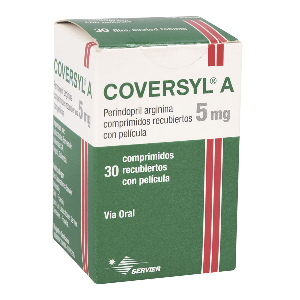 Coversyl A 5 mg Caja Con 30 Comprimidos