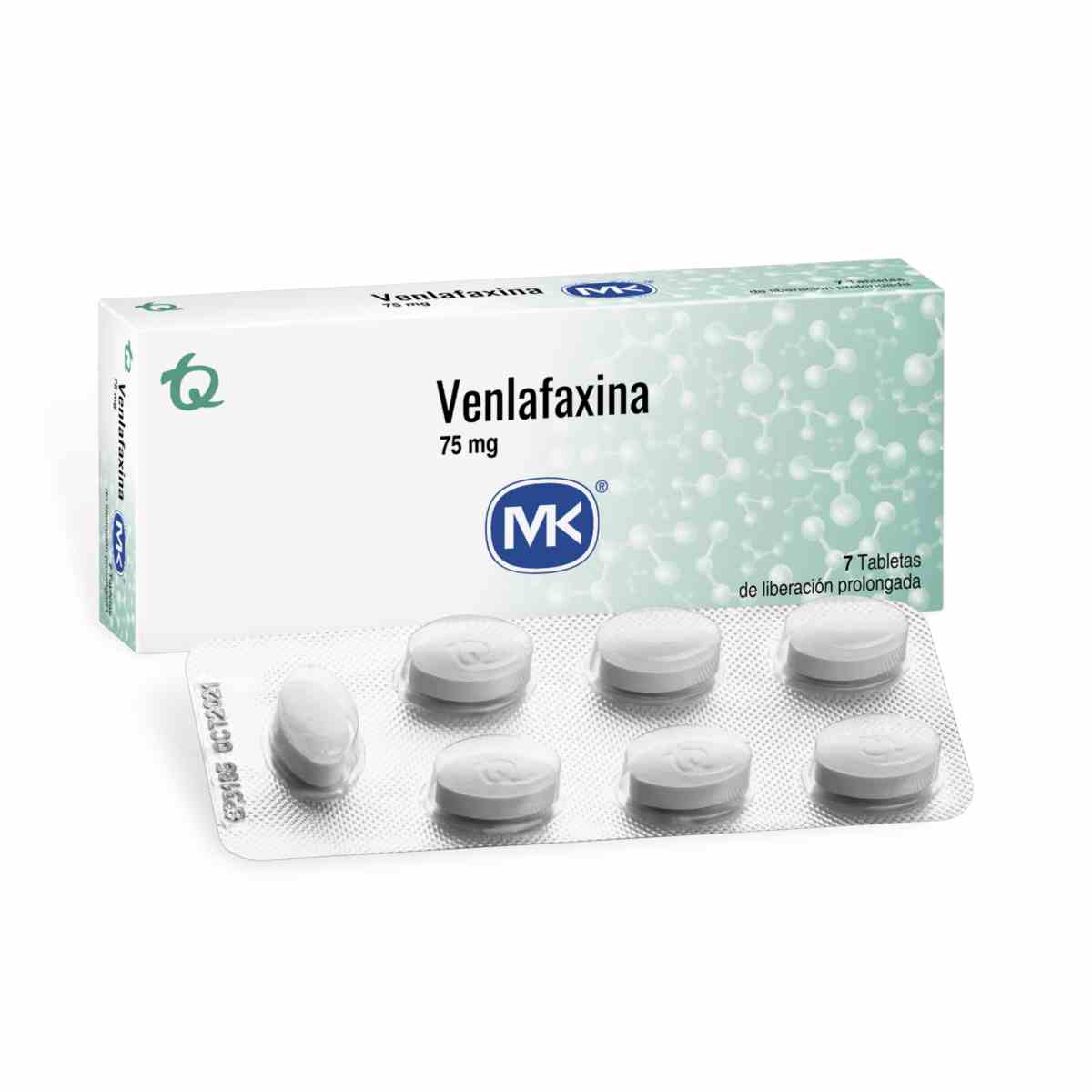 Venlafaxina 75 mg Caja Con 7 Tabletas De Liberación Prolongada