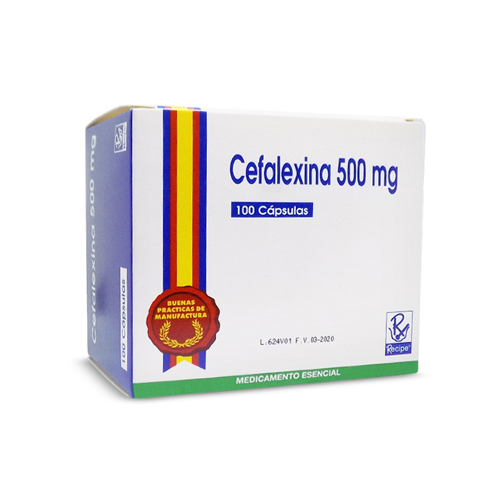 CEFALEXINA 500MG 100 CAP RC POR 10 UNIDADES