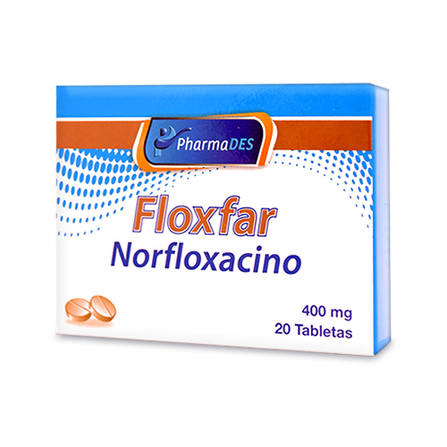 FLOXFAR 400 MG NORFLOXACINO 20 TABLETAS