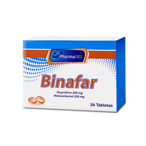 Binafar 500/200 Caja Con 24 Tabletas