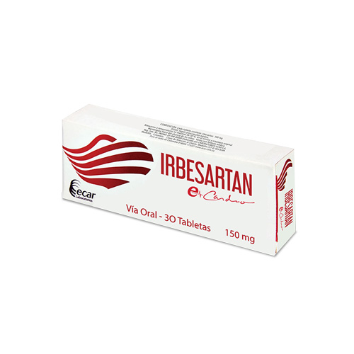 Irbesartan 150 Caja 30 Tabletas Ecar Rx4