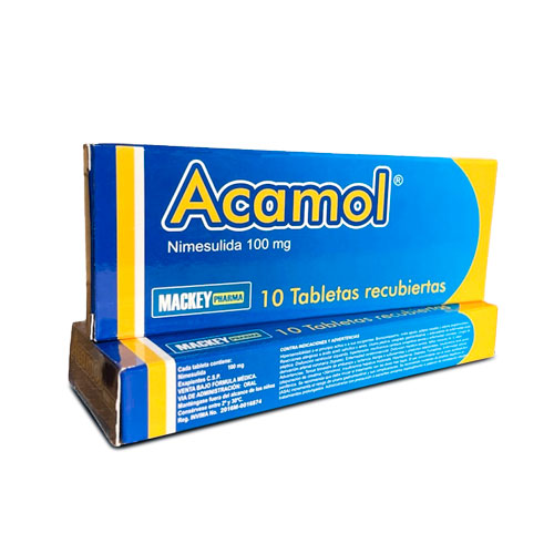 ACAMOL 100 MG (NIMESULIDA) 10 TABLETAS