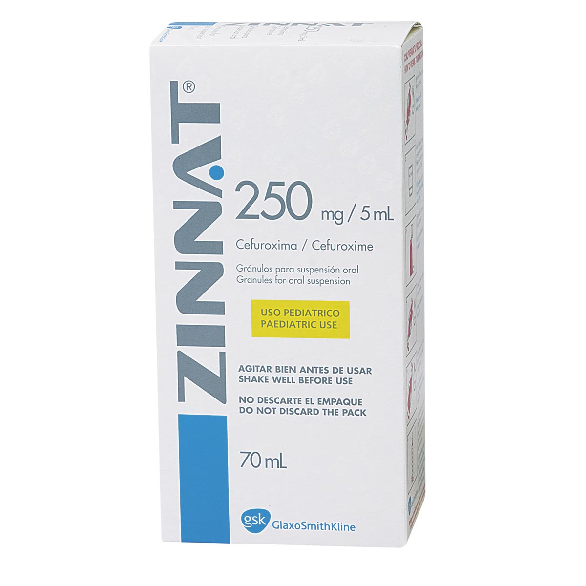 Zinnat Granulos 250Mg/5Ml Frasco X 70Ml