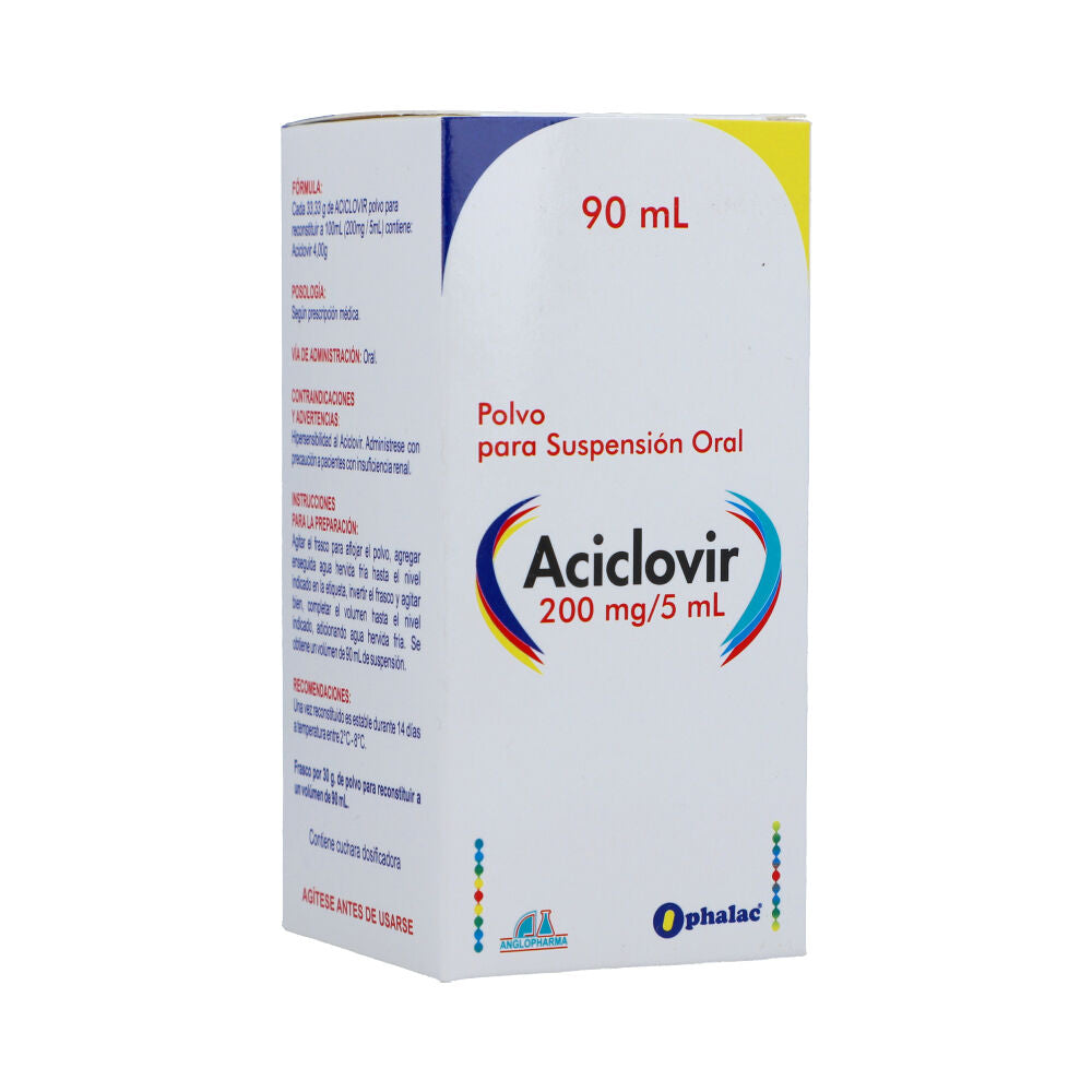 ACICLOVIR AP 200 MG/5 ML SUSPENSION ORAL X 90 ML