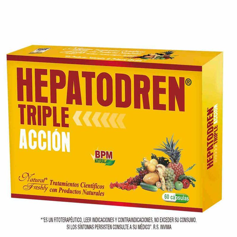 HEPATODREN TRIPLE ACCION 60 CAPSULAS NF