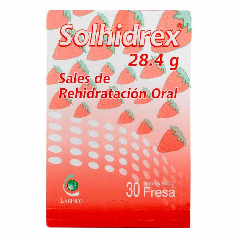 SOLHIDREX SABOR FRESA 30 SOBRES POR 1 UNIDAD