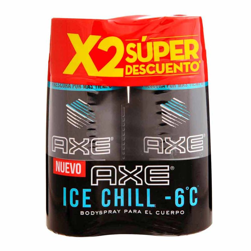 2 DESODORANTE AXE BODY SPRAY ICE CHILL 150 ML