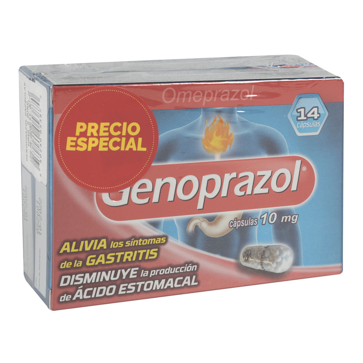 Oferta Genoprazol 10mg Cápsula Dura Precio Especial x 2 Unidades