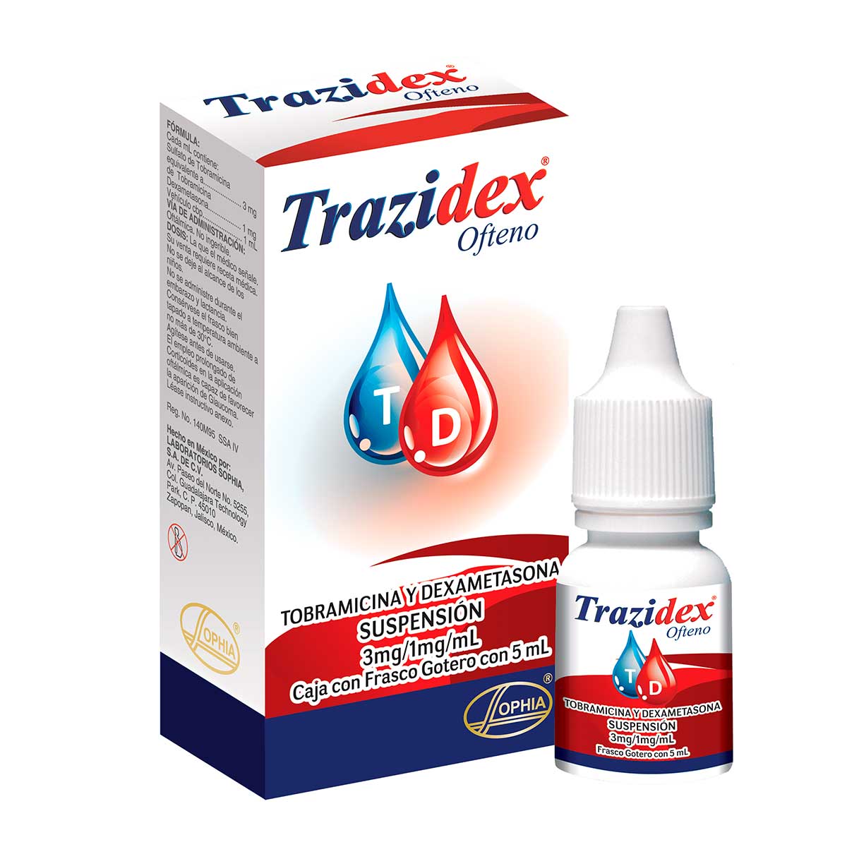 Trazidex Ofteno Caja Con Frasco Con 5 mL