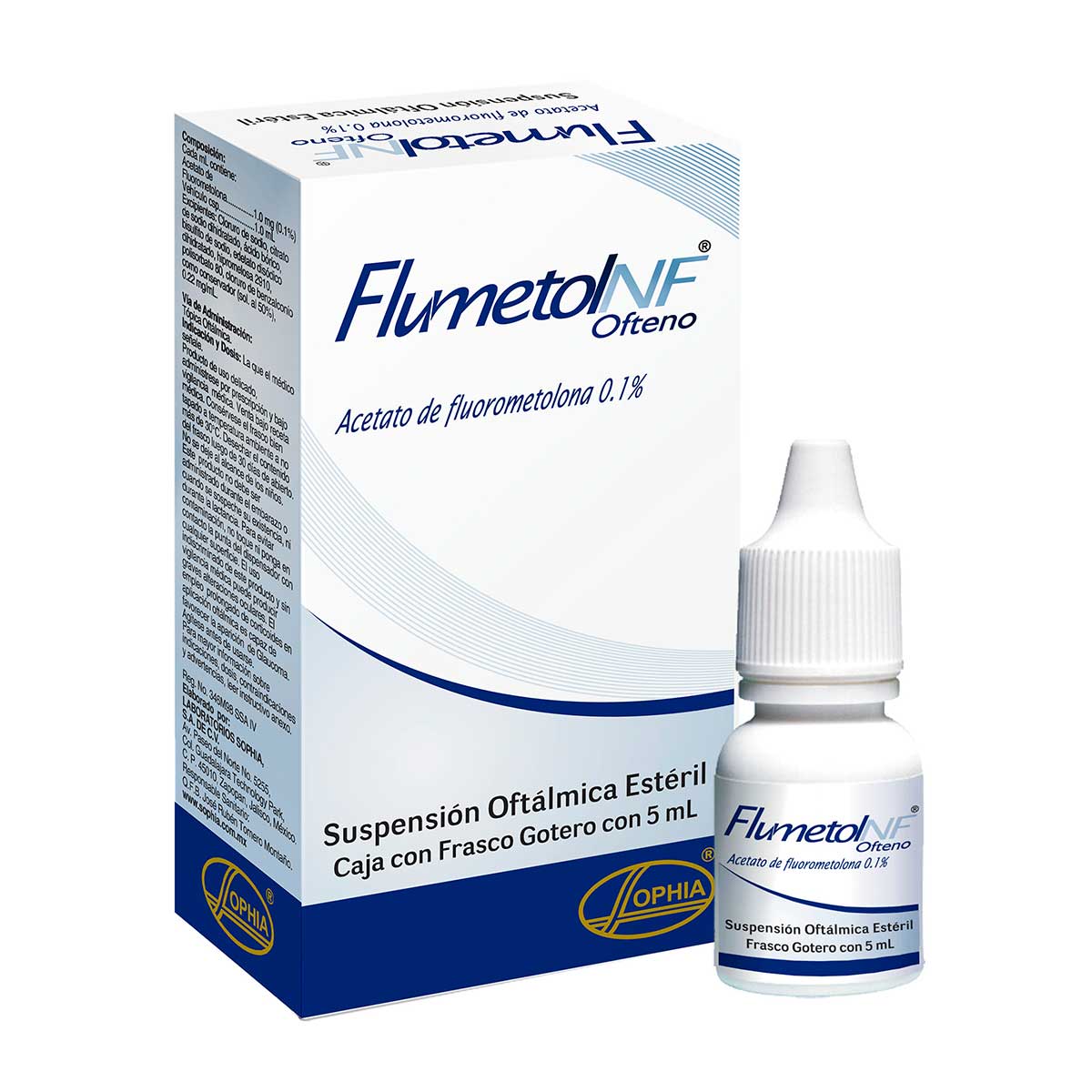 Flumetol Nf Suspensión 0.1% Caja Con Frasco Con 5 mL