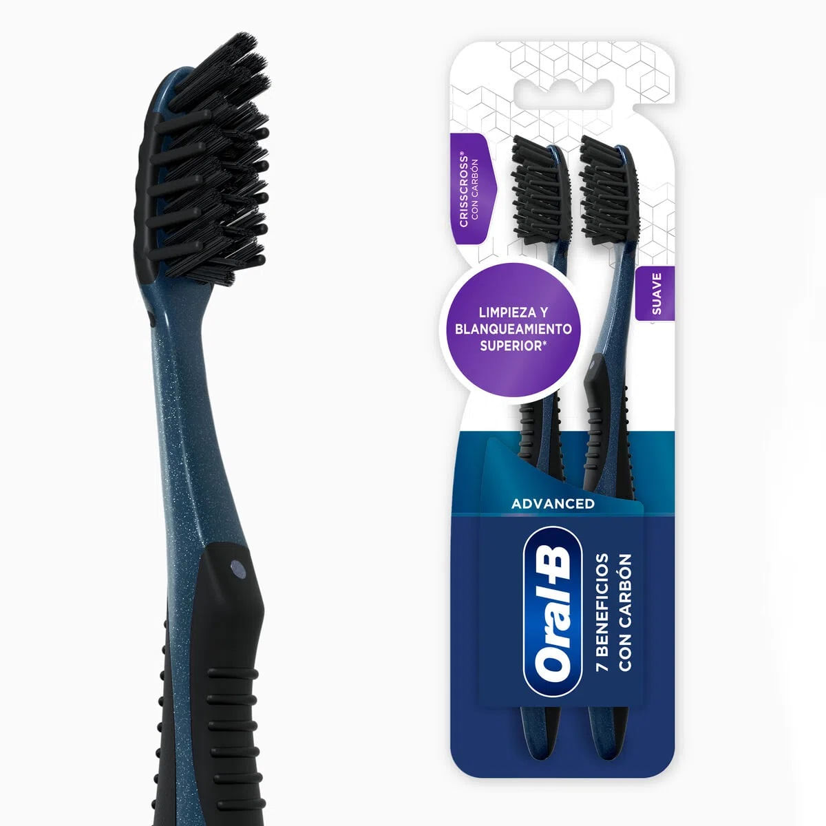 2 CEPILLO MANUAL ORAL-B 7 BEN NEGRO