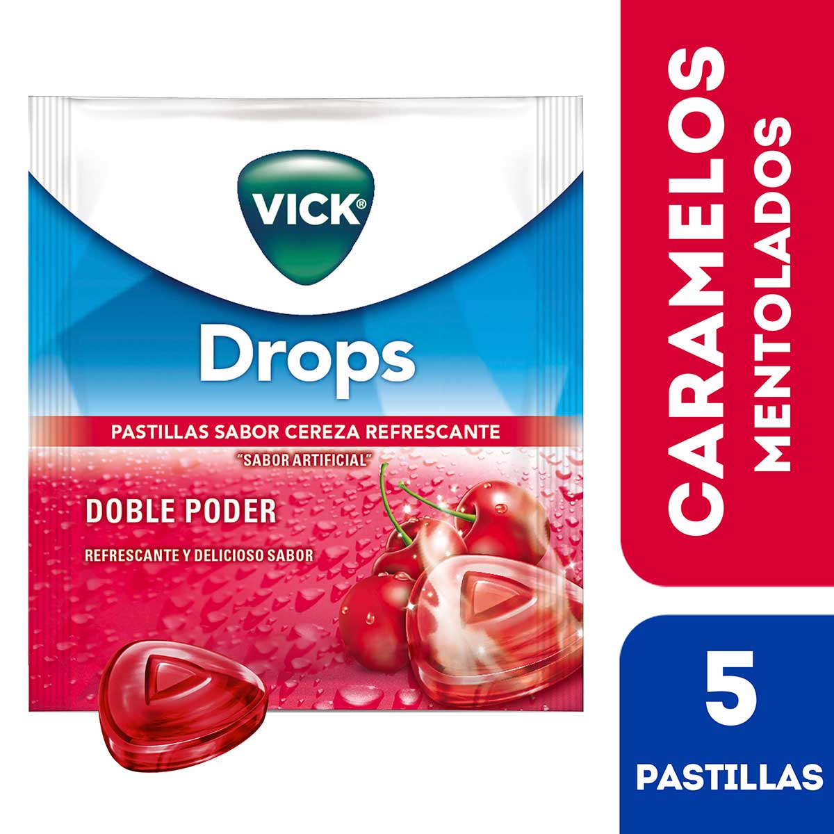 Pastillas Vick Drops Cereza