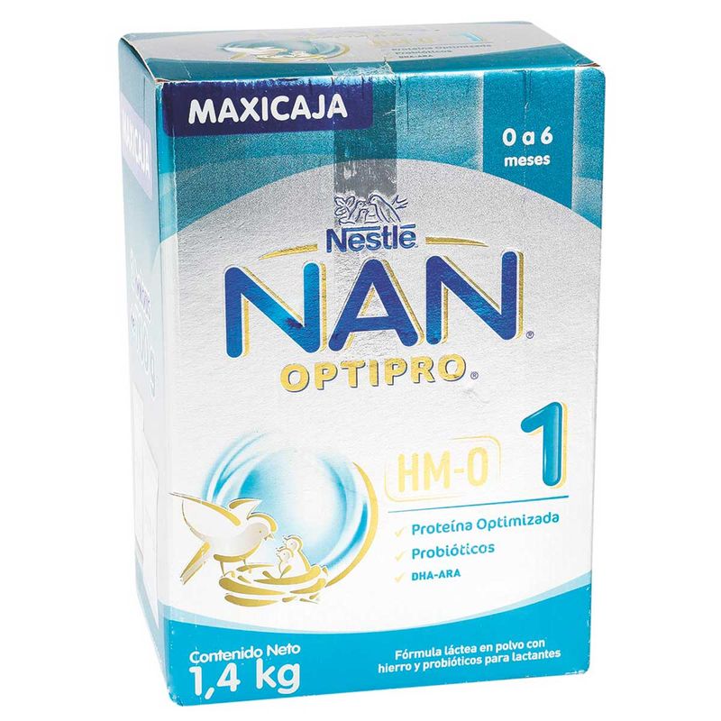 LECHE NAN OPTIPRO HMO 1 CAJA 1400 KG