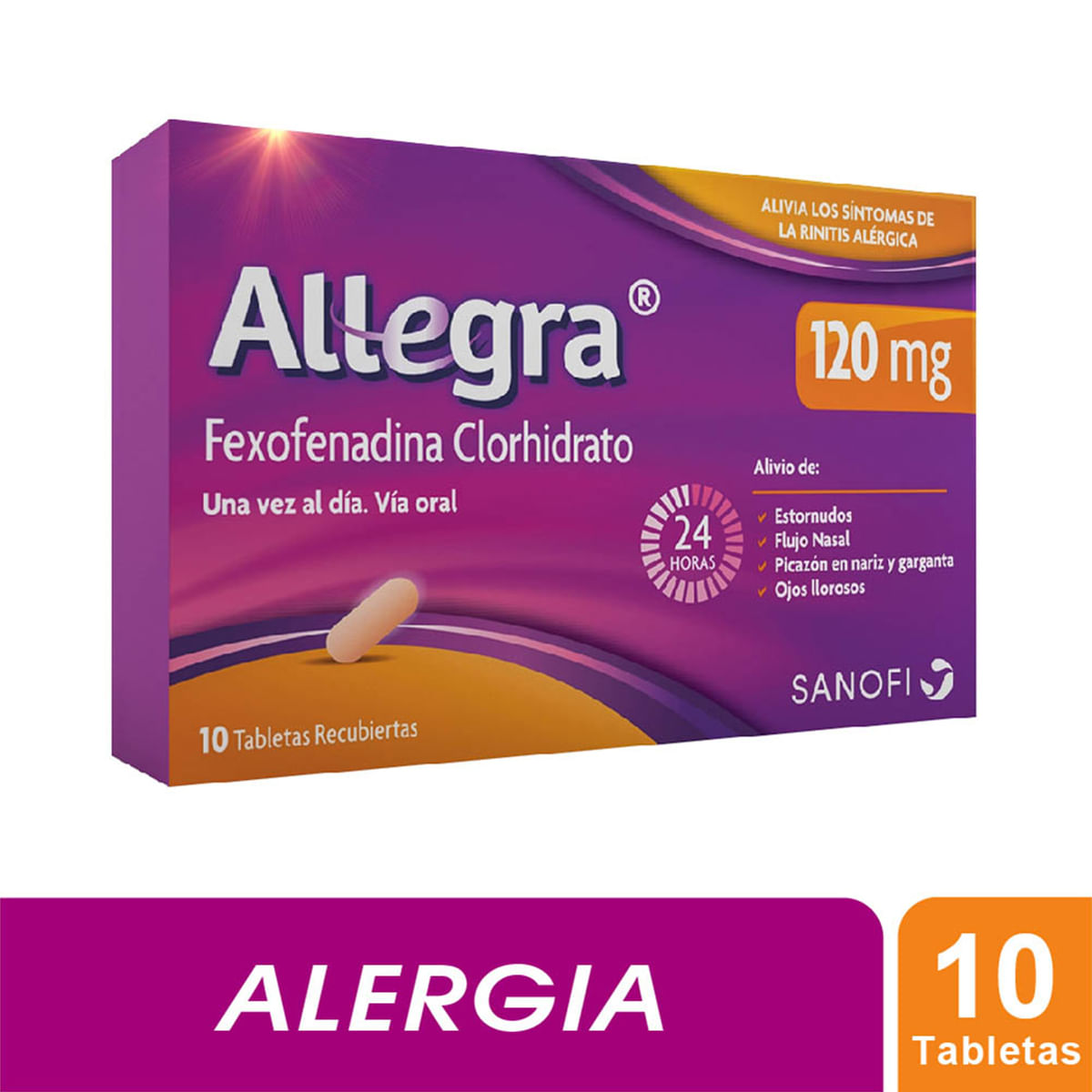 Allegra 120 mg Tableta Recubierta