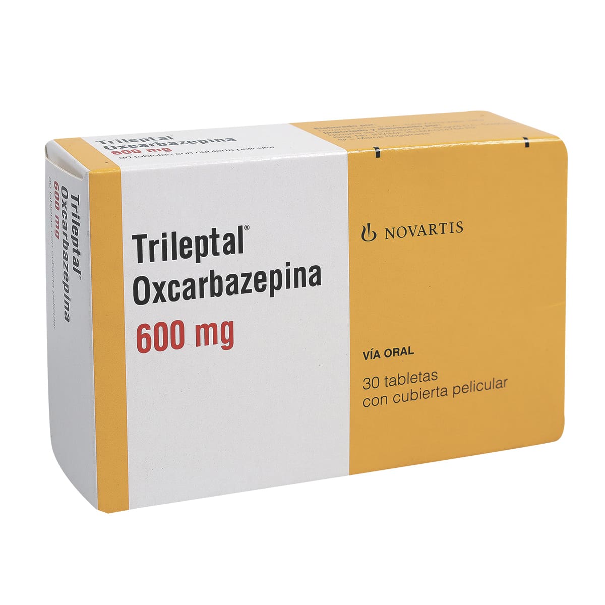 Trileptal 600 mg Caja Con 30 Tabletas Con Cubierta Pelicular