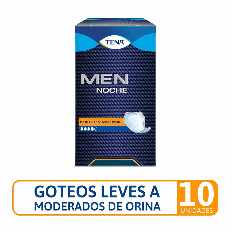 Protector Masculino Tena Men Noche x 10 Unidades