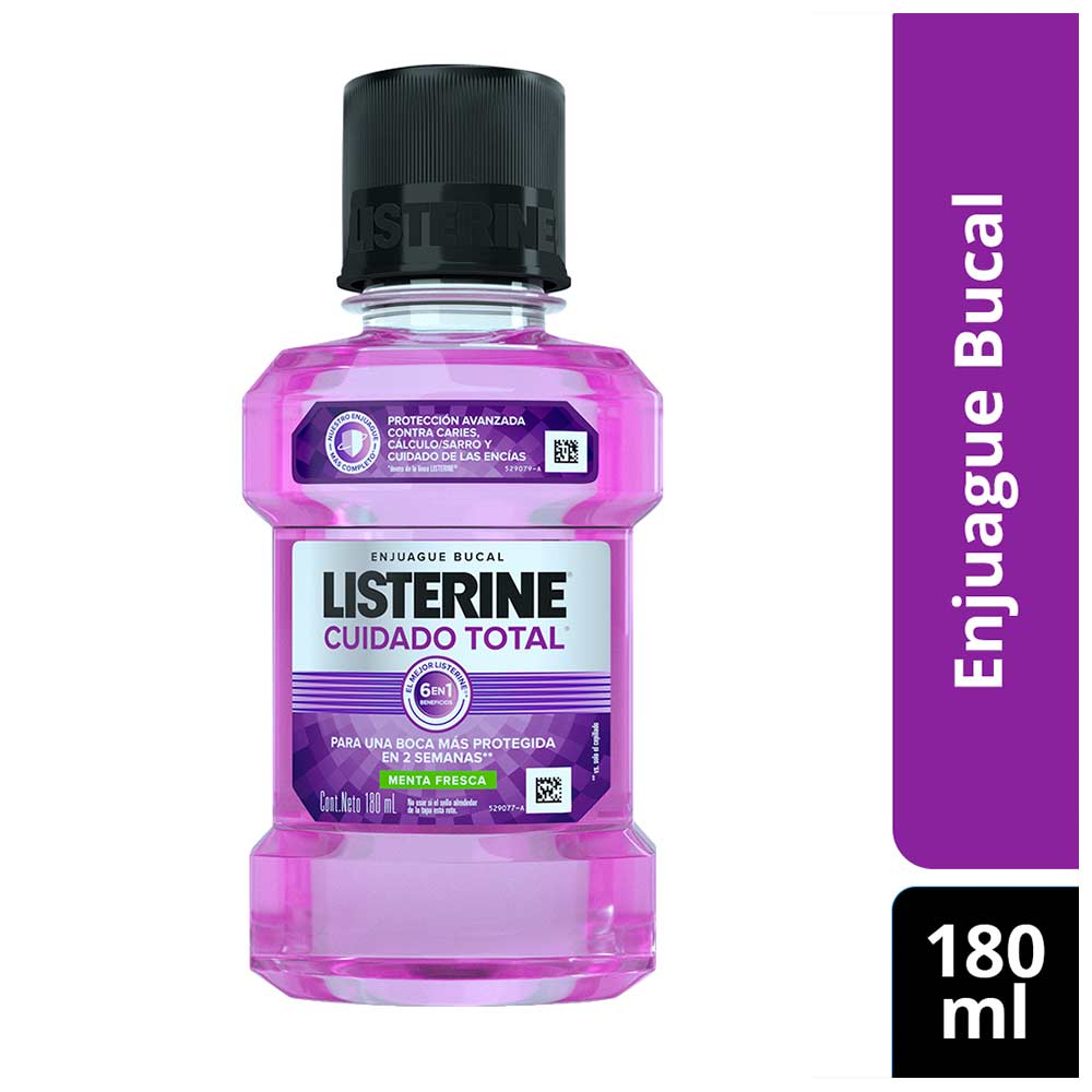 LISTERINE CUIDADO TOTAL 180 ML