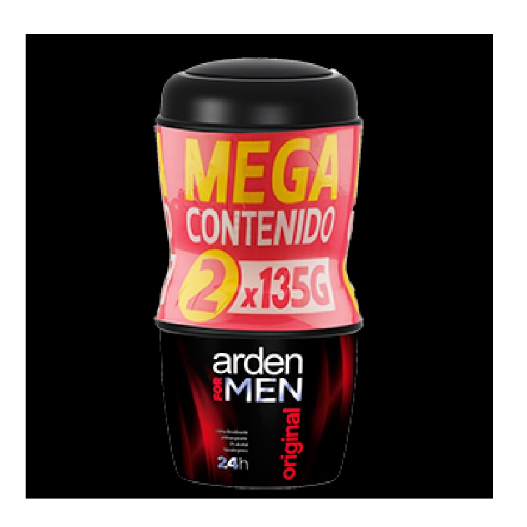 2 DESODORANTE ARDEN FOR MEN CREMA ORIGINAL 135 GR+ 2 DESODORANTE ARDEN FOR MEN ROLLON 70 ML