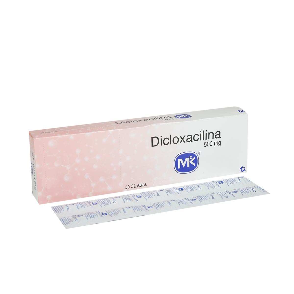 Dicloxacilina 500 mg Caja Con 50 Cápsulas