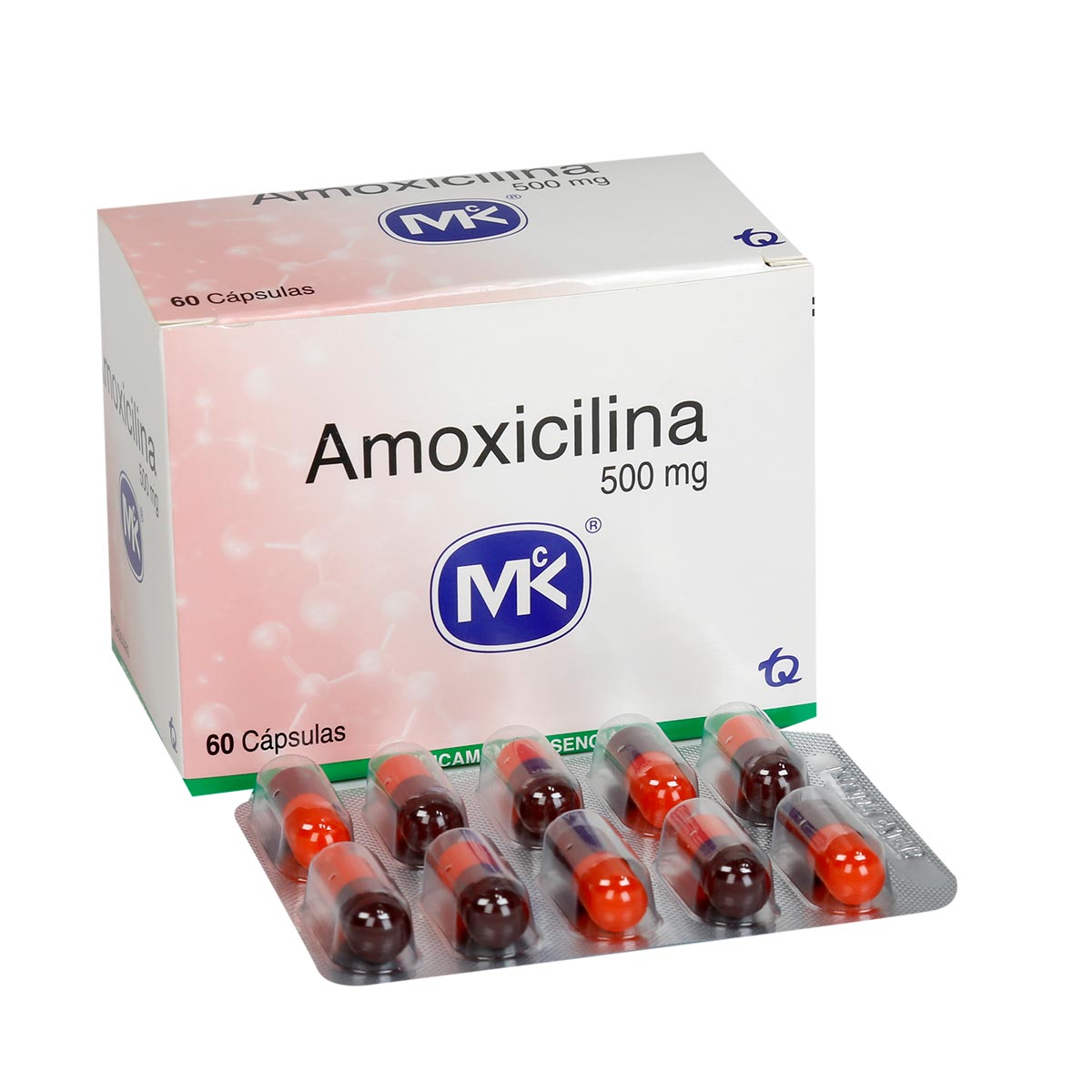 Amoxicilina 500 mg Caja Con 60 Cápsulas