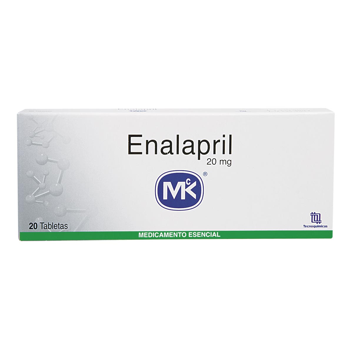 Enalapril 20 mg Caja x 20 Tabletas – Tecnoquí­micas