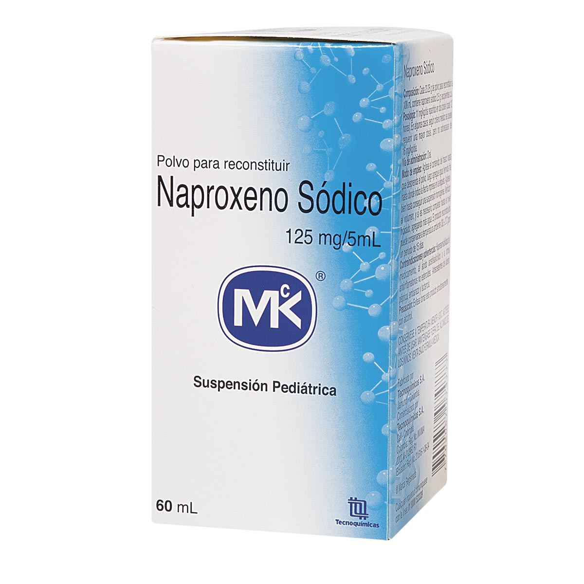 Naproxeno Mk 125Mg/5Ml Suspension Oral Frasco X 60Ml