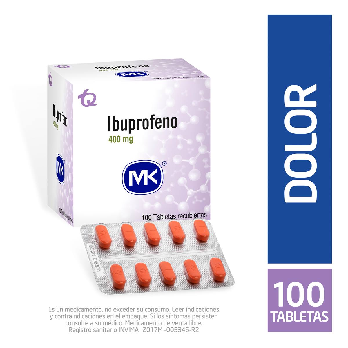 Ibuprofeno 400 Mg Tableta Recubierta Tecnoquí­micas