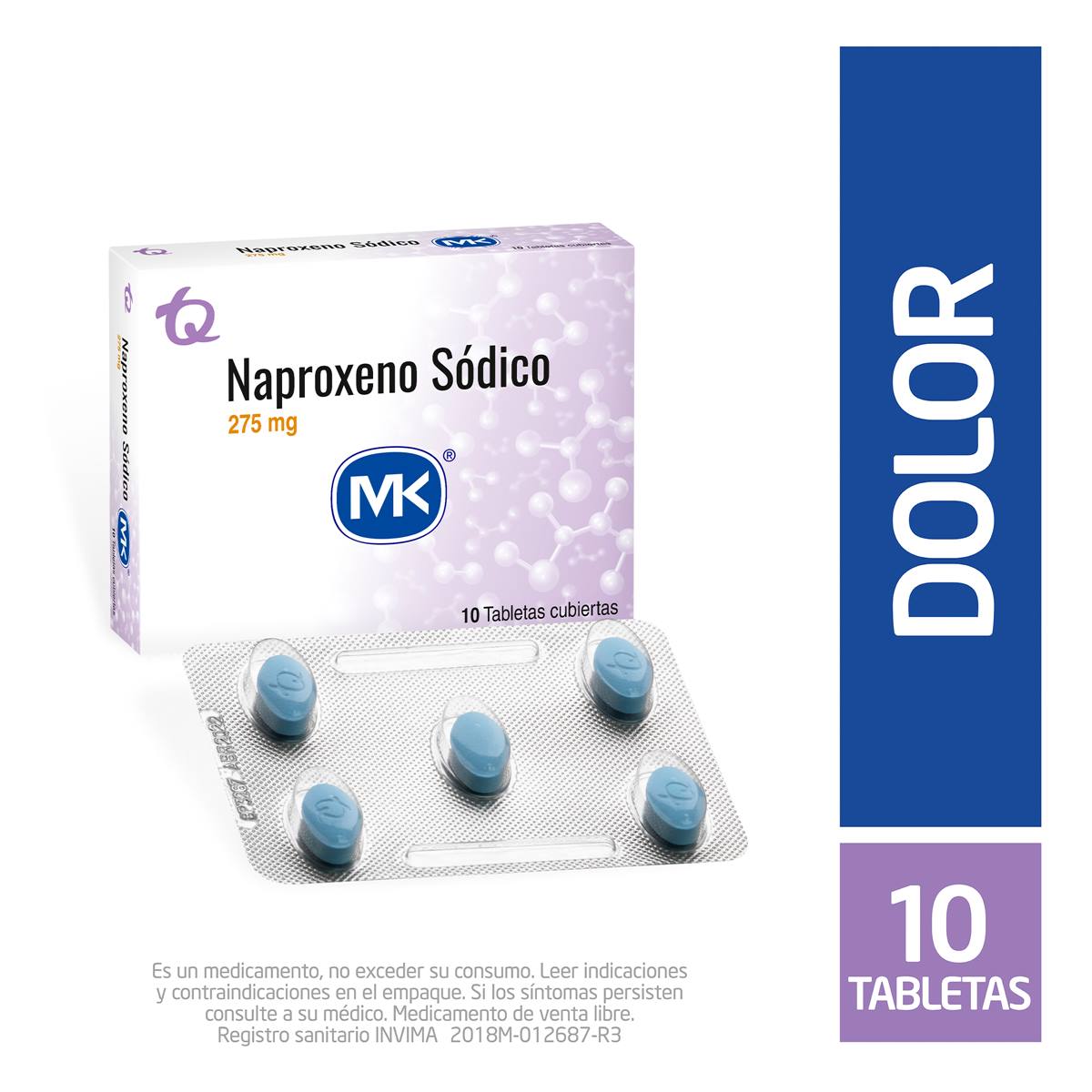 Naproxeno Sodico 275 Mg Tableta Tecnoquí­micas