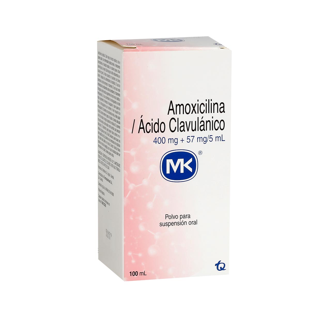 AMOXICILINA + ACIDO CLAVULANICO MK 400/57 MG X 100 ML