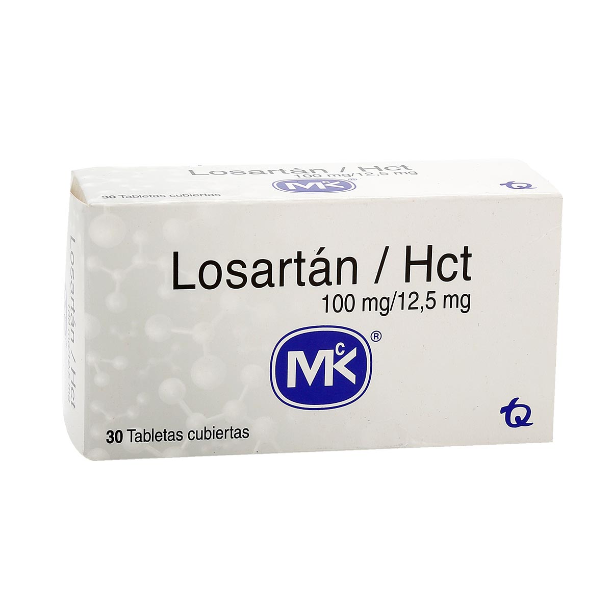 LOSARTAN HCT MK 100/25 MG X 30 TABLETAS