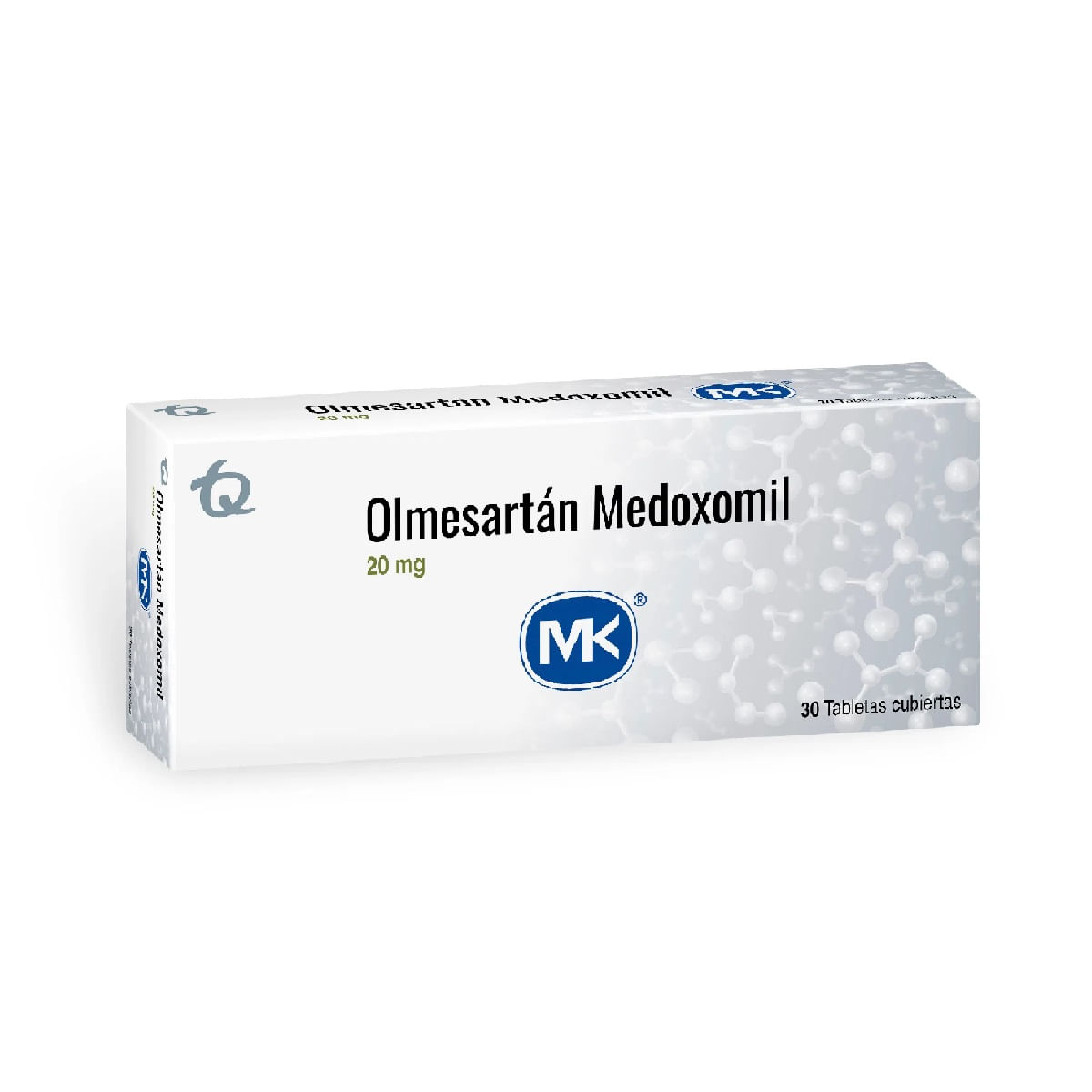 Olmesartán MK 20 mg Caja Con 30 Tabletas