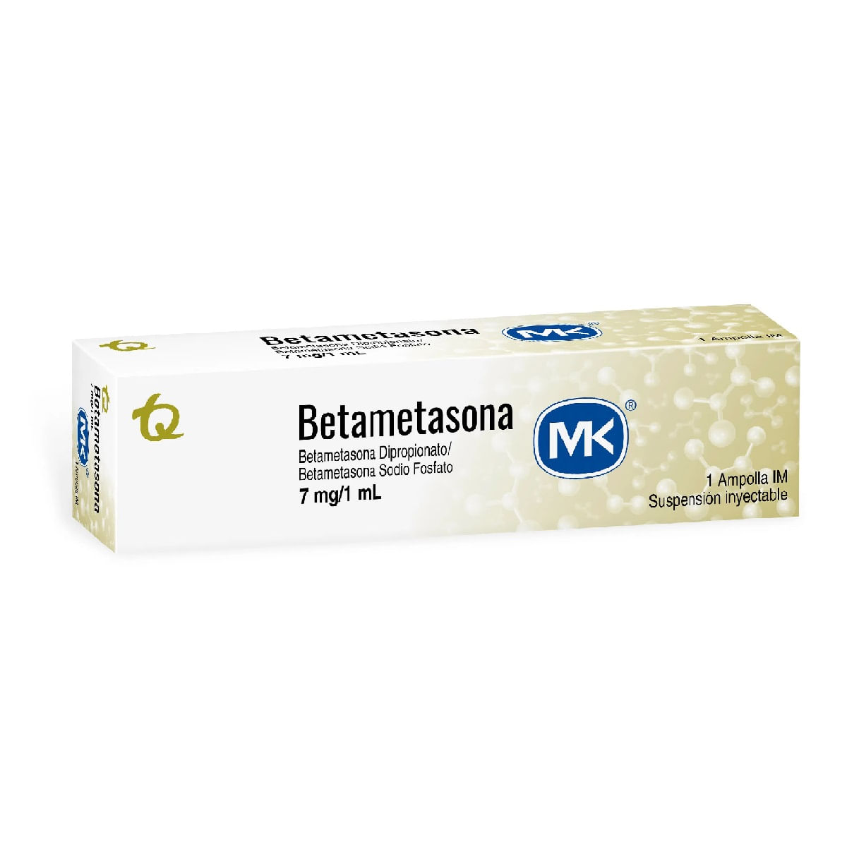 BETAMETASONA MK 7MG/1ML AMPOLLA SUSPENSIÓN INYECTABLE