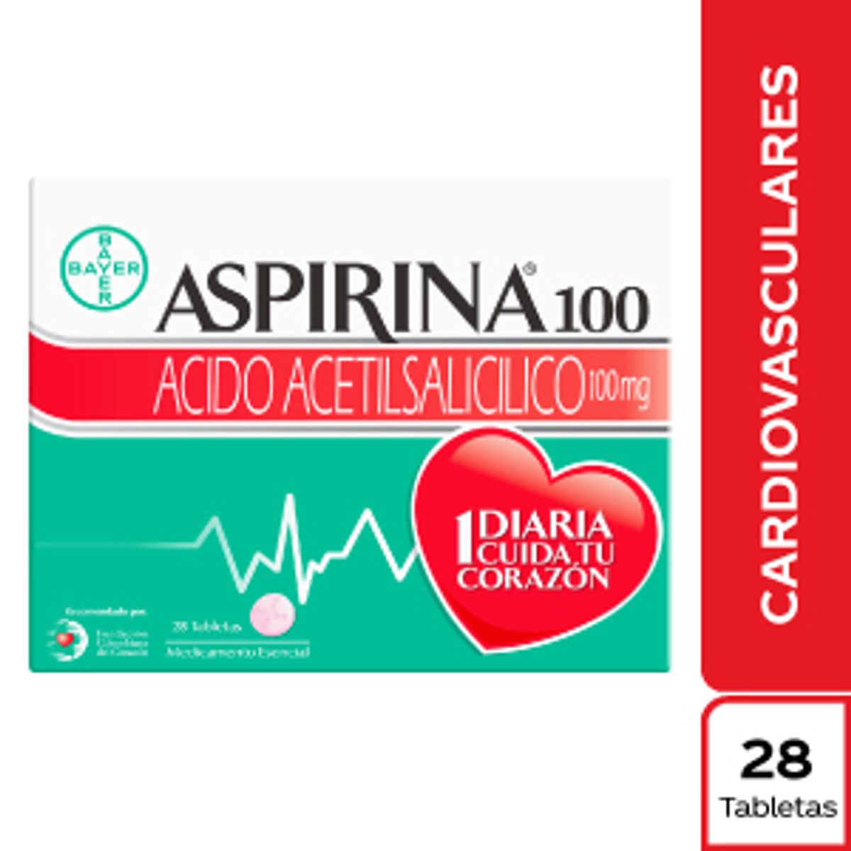 Aspirina 100 mg Tableta