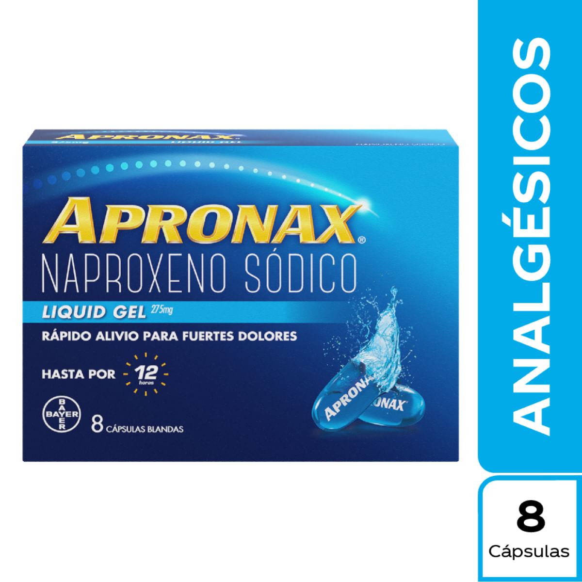 Apronax Liquid-Gel 275mg Cápsula Blanda