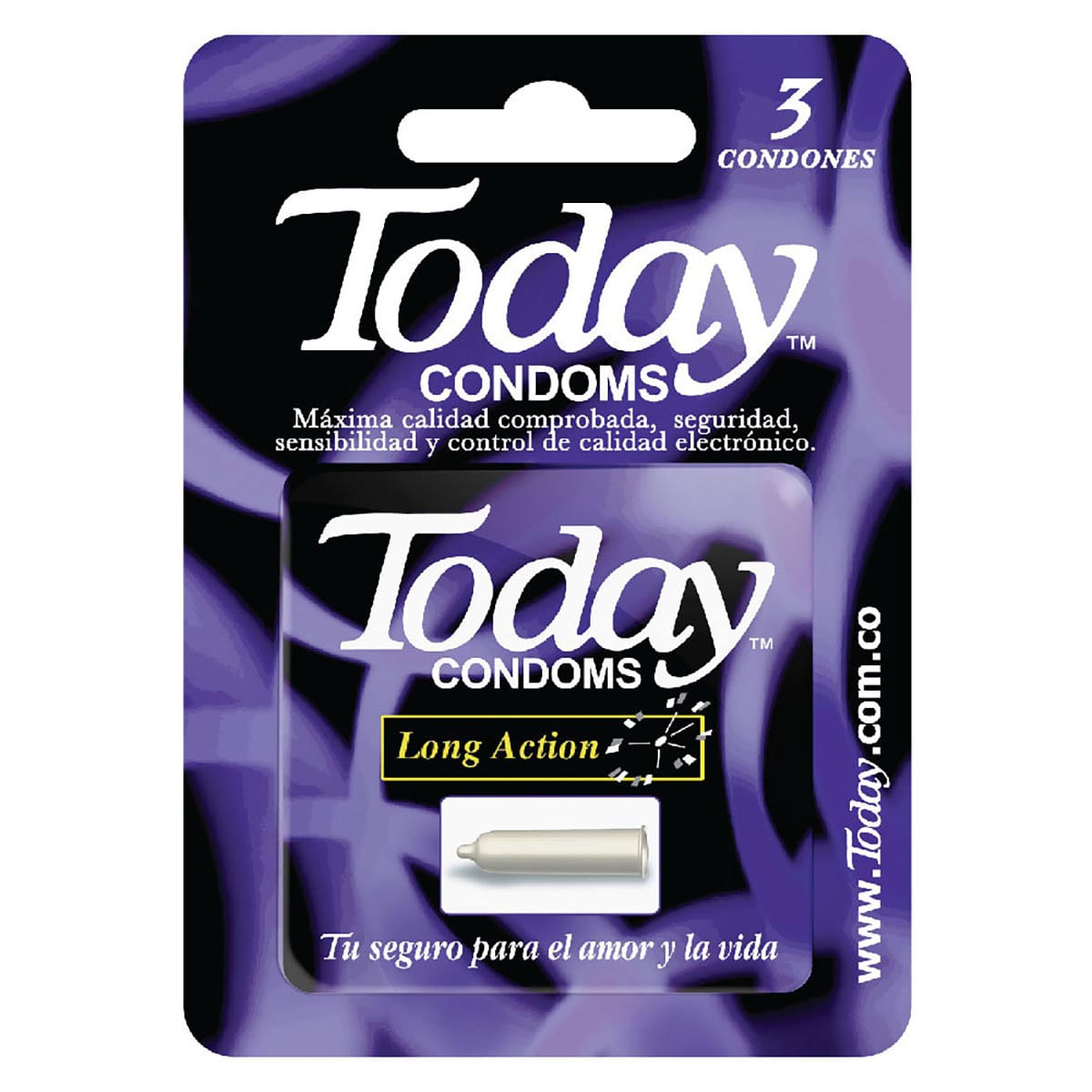 Today Condones Long Action. Retardante: Larga Duración 3 Und