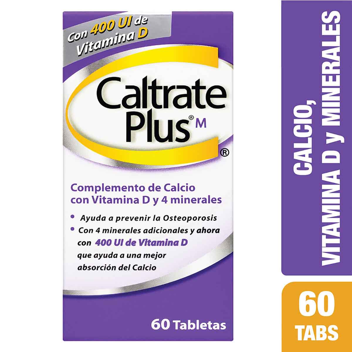 CALTRATE PLUS 400 UI 60 TABLETAS