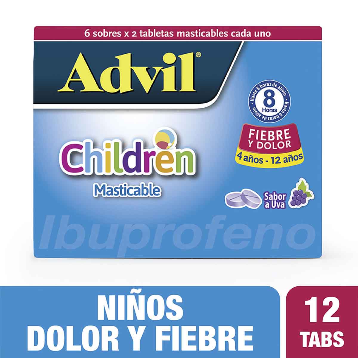 Advil Children Uva Tableta Masticable